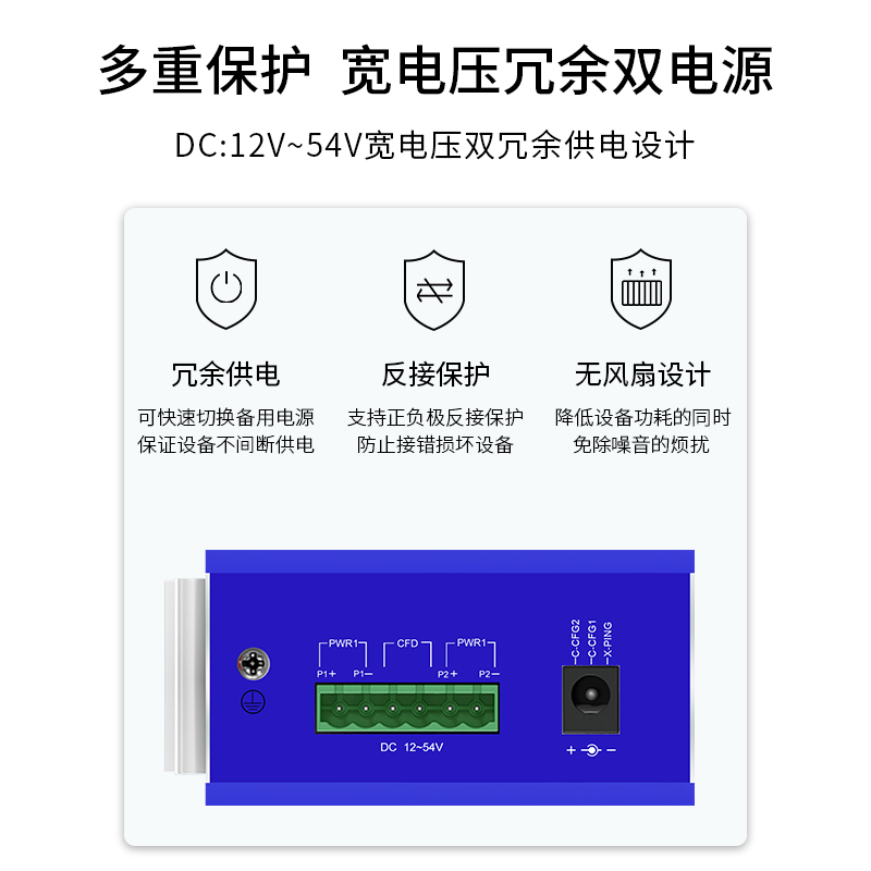 BY- ISUG008P  8電千兆工業(yè)交換機系列