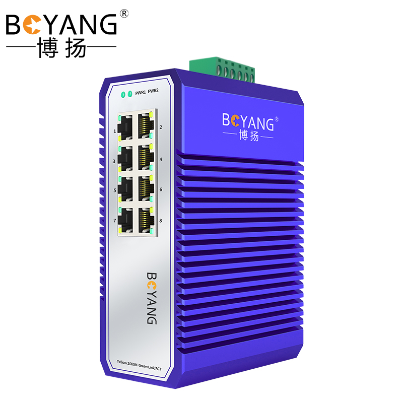 BY- ISUG008P  8電千兆工業(yè)交換機系列