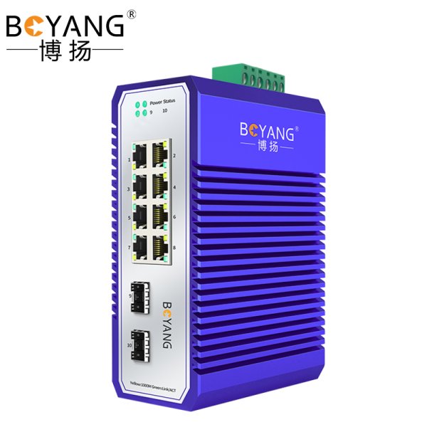 BY- ISUG208P 2光8電千兆工業(yè)交換機系列