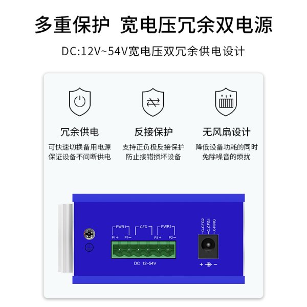 BY- ISUG208P 2光8電千兆工業(yè)交換機(jī)系列