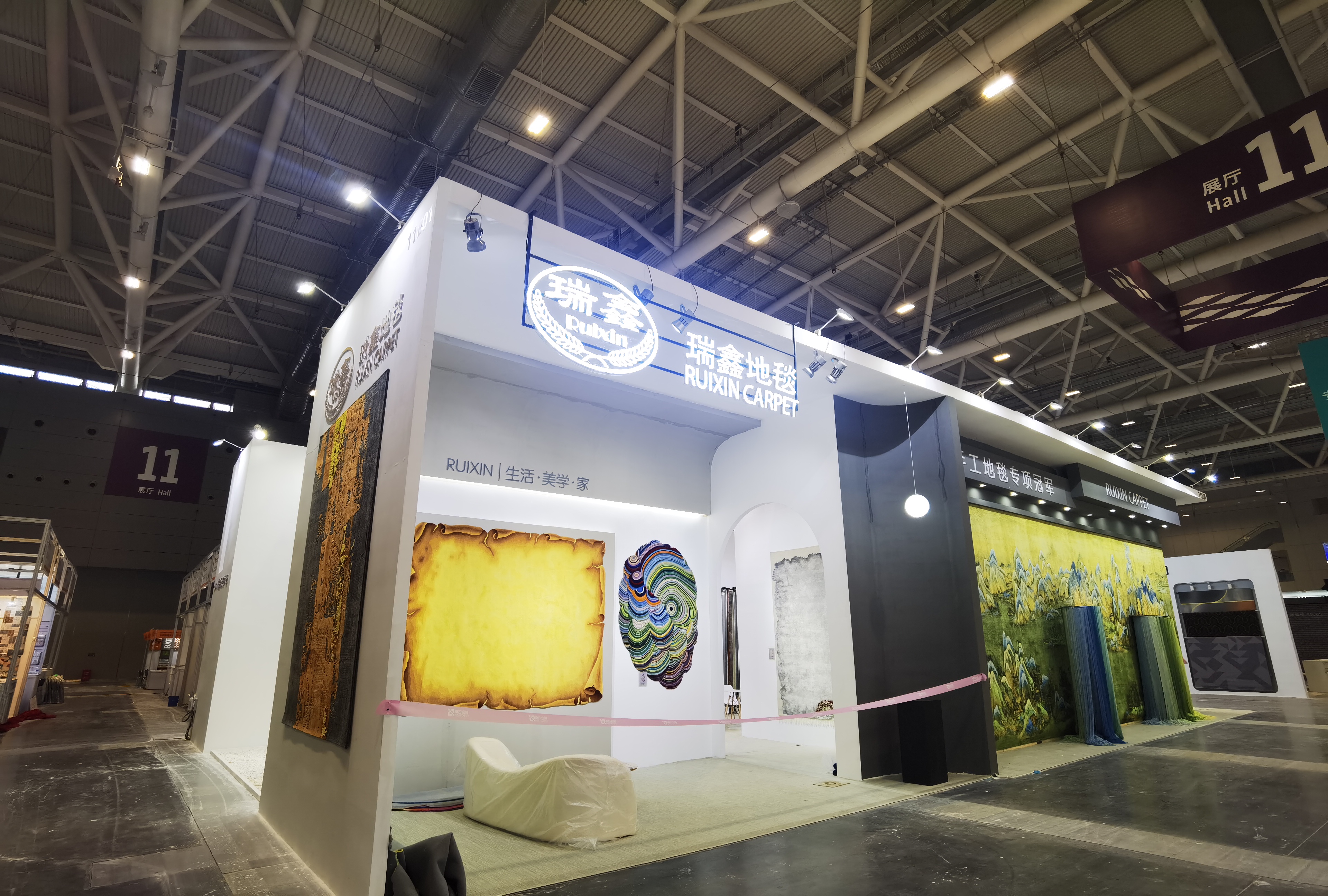 瑞鑫地毯驚艷亮相2022年地材展