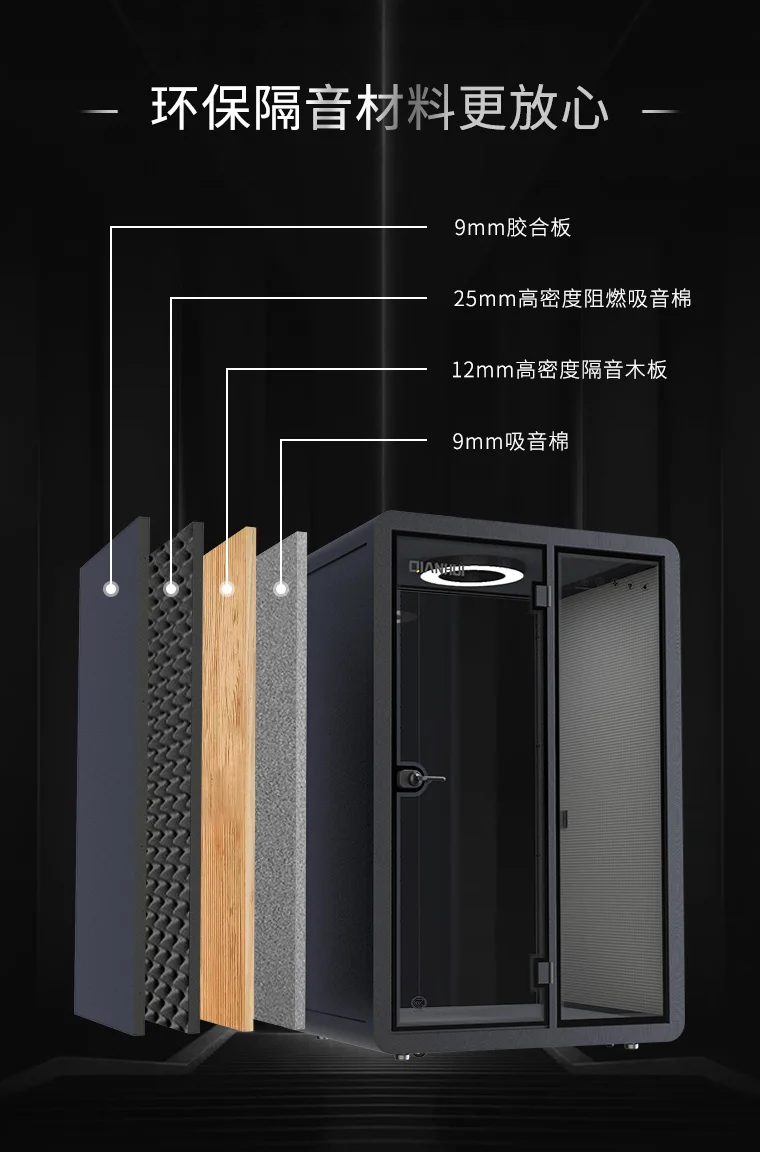 隔音艙咨詢室XL碼材質(zhì)