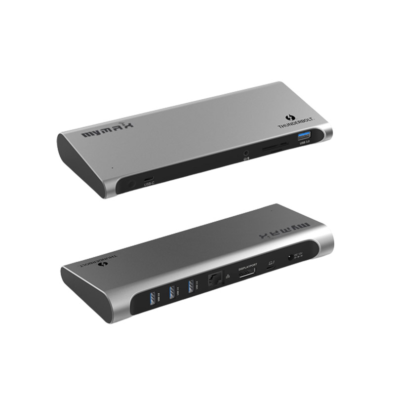 40Gbps 11-In-1 Aluminum Dual Monitor Docking Station Manufacturer