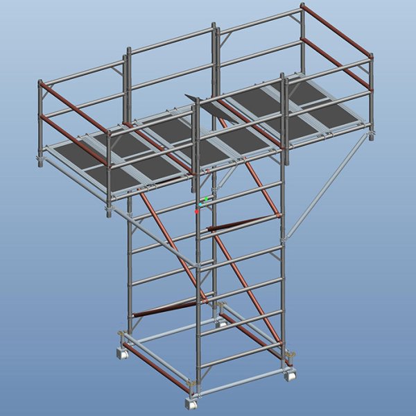 移動軌道作業施工架