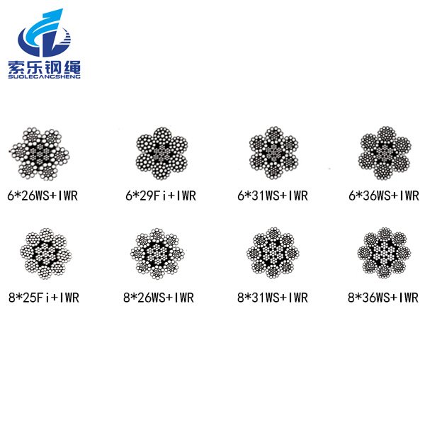 Steel wire rope for quay crane