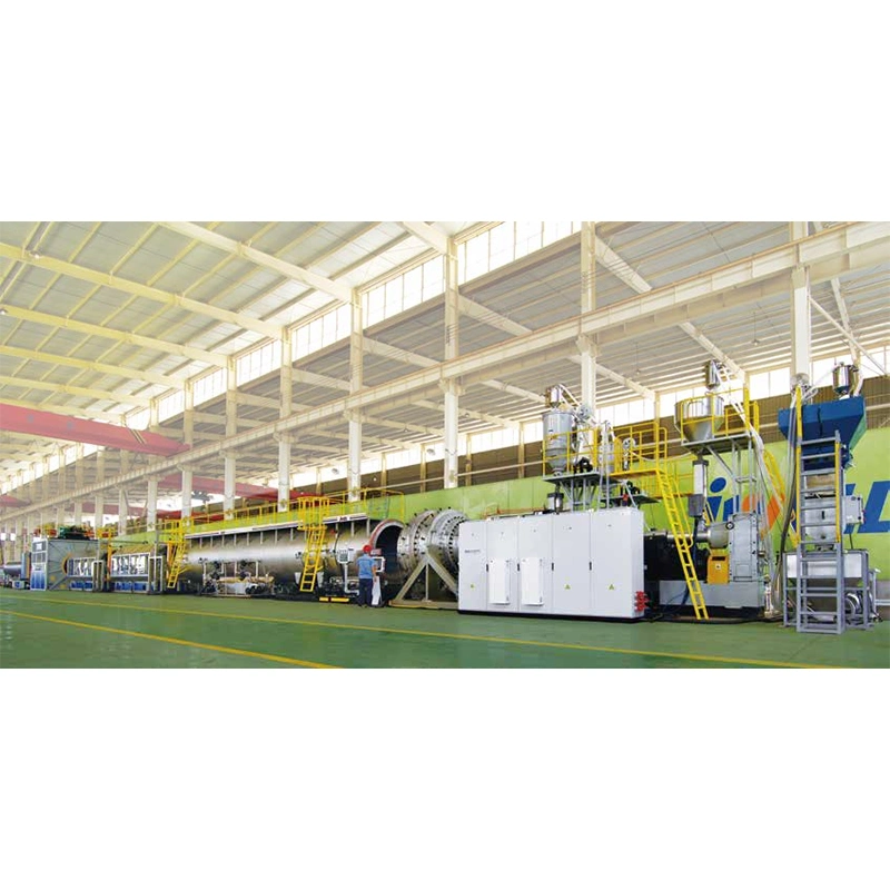 Large Diameter HDPE Solid Wall Pipe Extrusion Production Line
