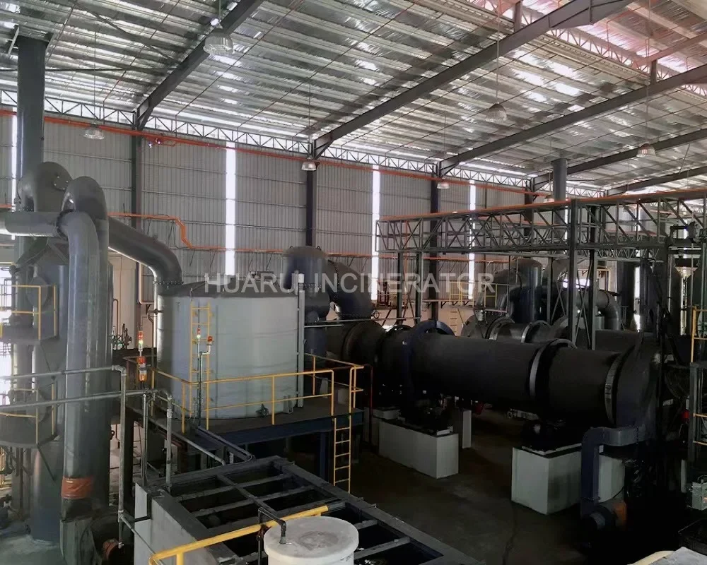 Industrial solid waste incineration center