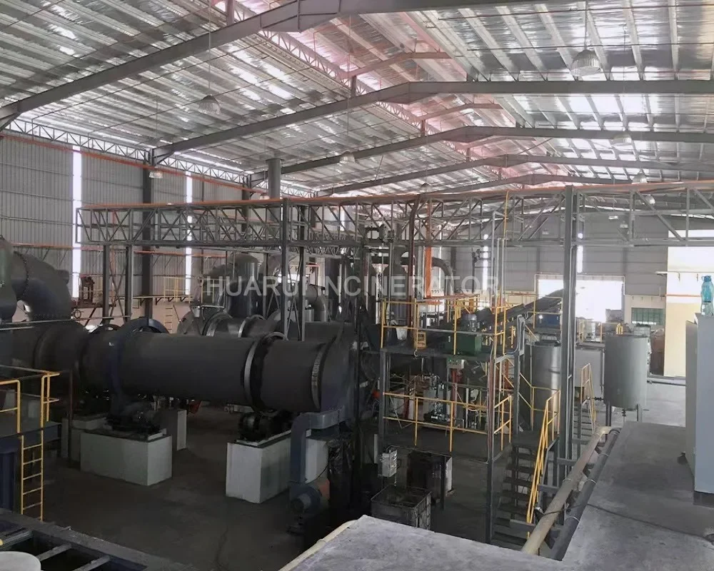 Industrial solid waste incineration center