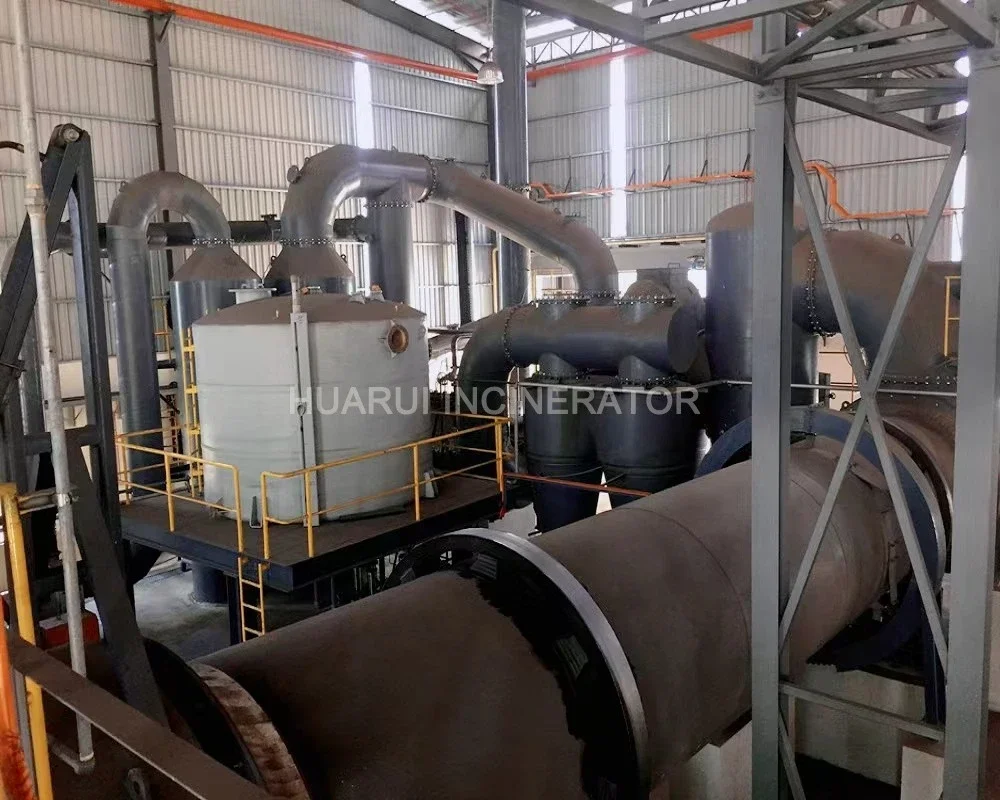 Industrial solid waste incineration center