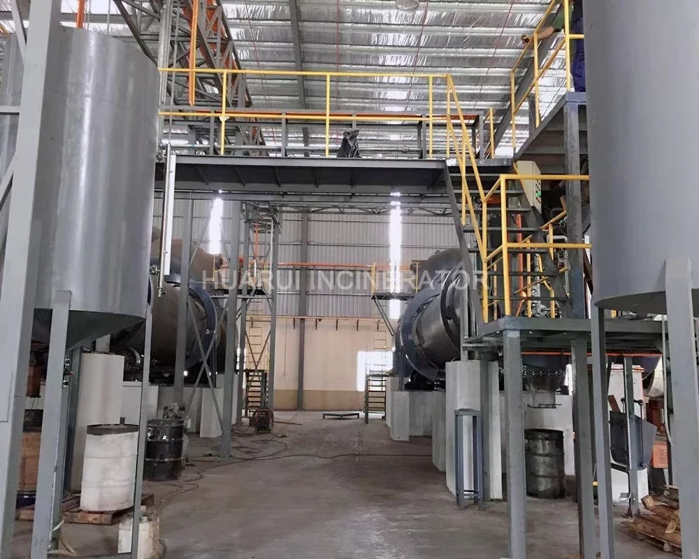 Industrial solid waste incineration center
