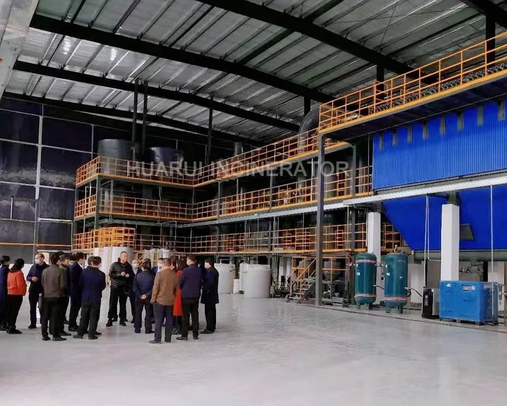 What are the components of a small waste incinerator