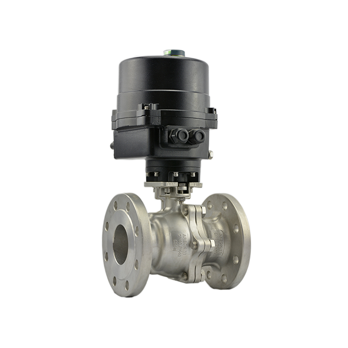 二片式高平臺法蘭球閥+執(zhí)行器