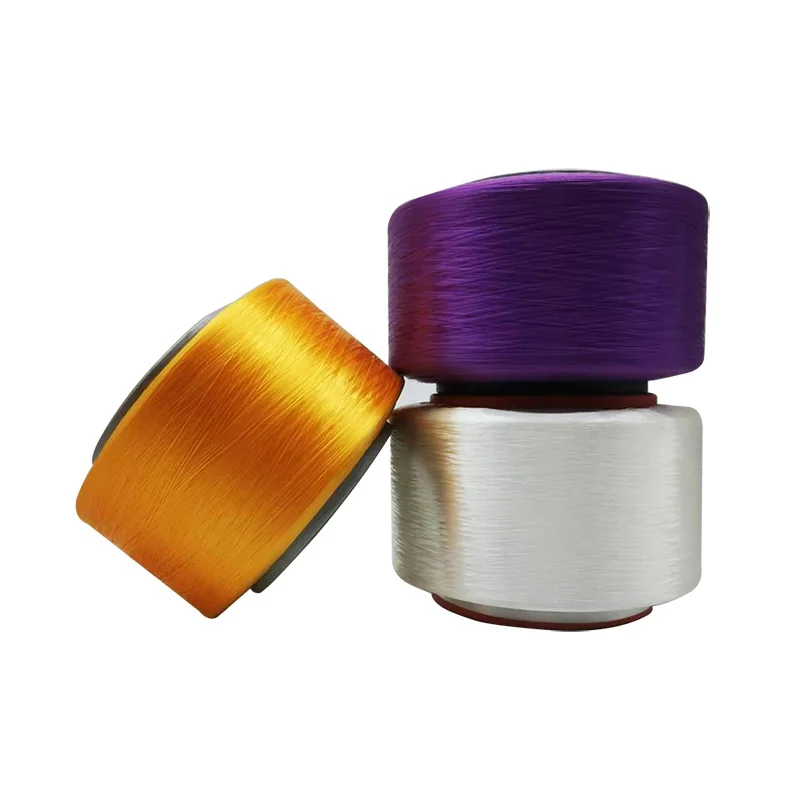 100% Polyester FDY filament twisted Yarn 150D/48f/2ply S+Z Polyester ...