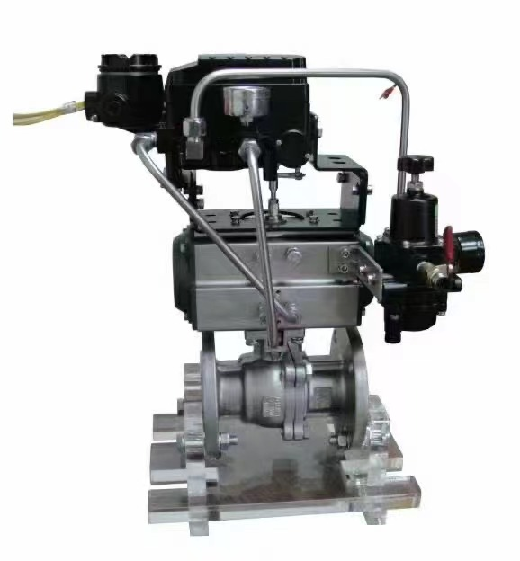 二片式高平臺法蘭球閥+氣動