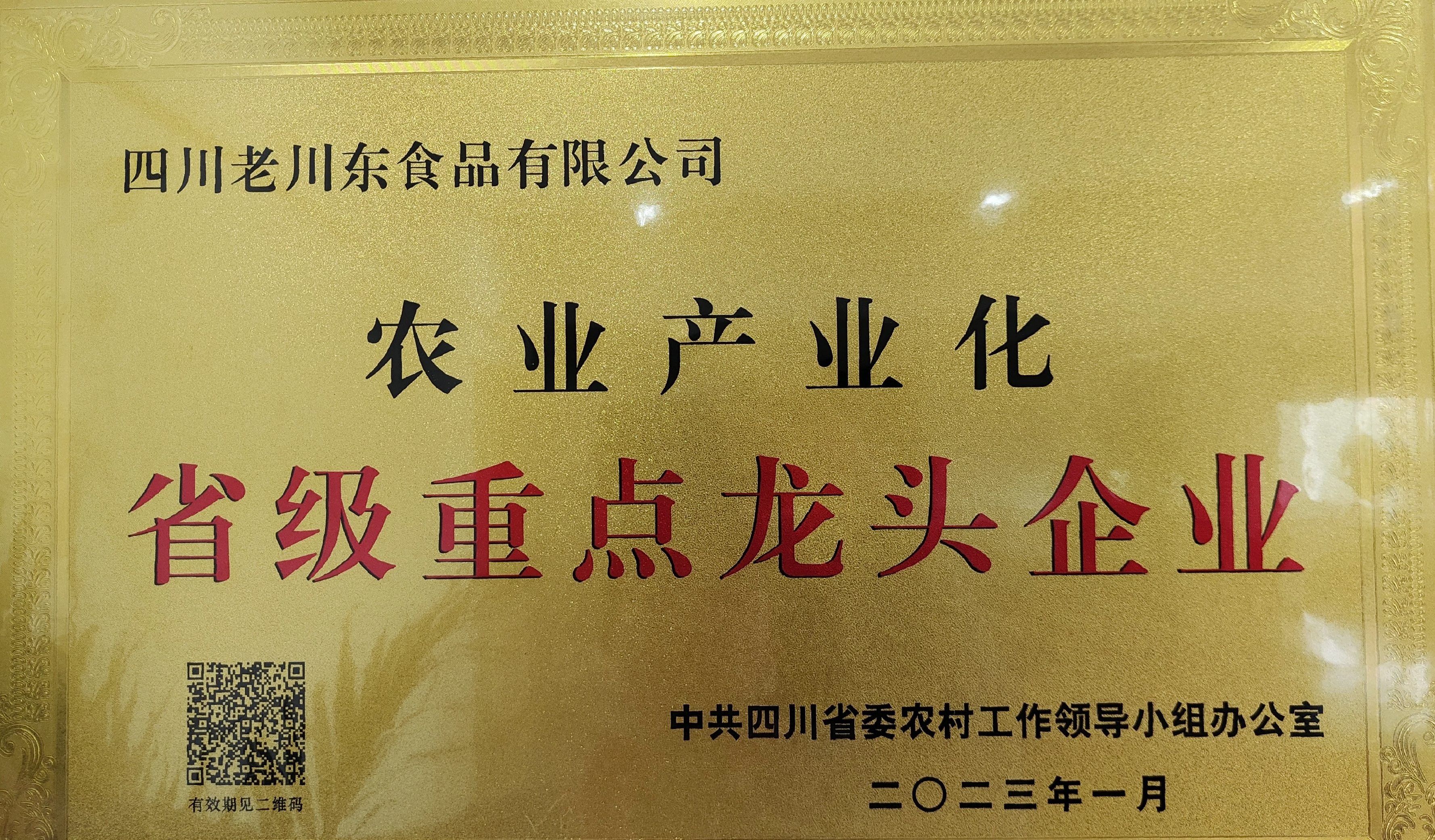 省級重點龍頭企業(yè)
