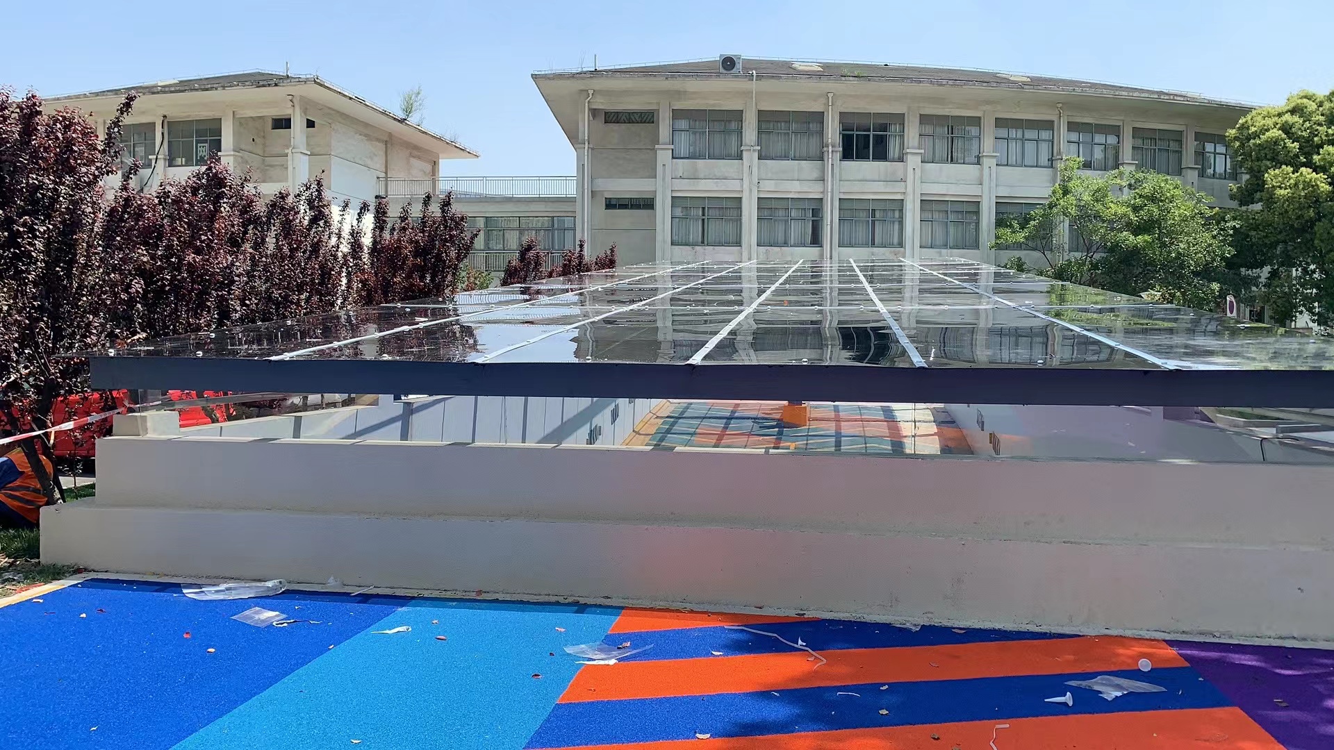 無錫新安花苑小區(qū)地下車庫頂棚