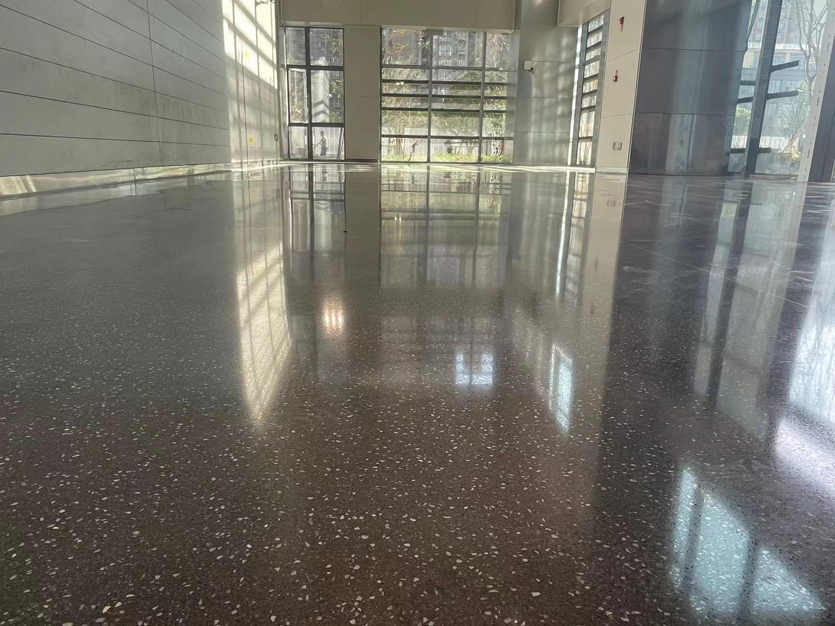 福建省建筑科學研究院新大樓無機磨廠裝飾混凝土地坪方案