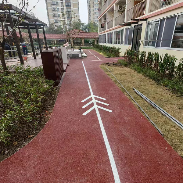 公園塑膠健身步道材料優勢詳解