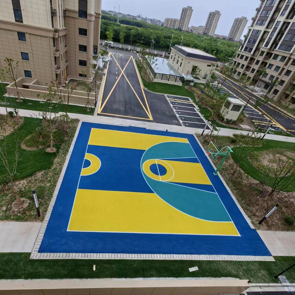 浦東奉賢朱家村小區塑膠跑道