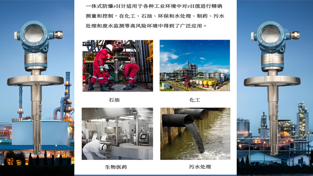 生物医药一体式防爆pH计安装