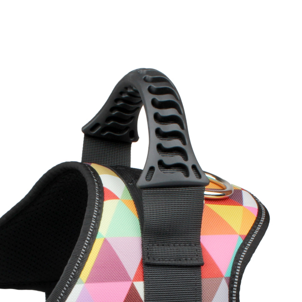 geometric dog harness and leash set