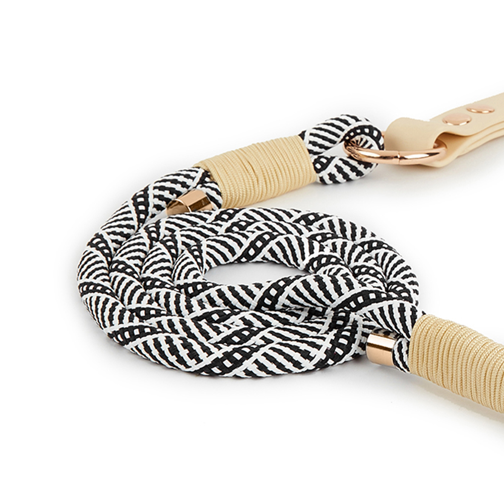 Bohemian Woven Dog Collar & Leash Set