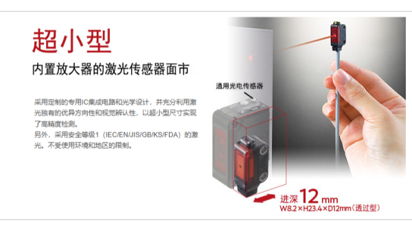 放大器內(nèi)置?超小型激光傳感器 EX-L200