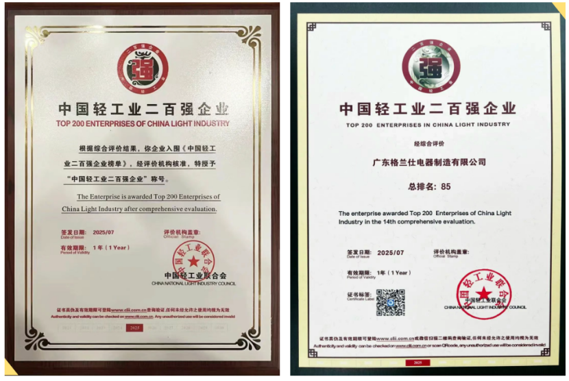 聚齡智能制造WMS用戶格蘭仕集團旗下子公司登榜輕工業(yè)企業(yè)榜單