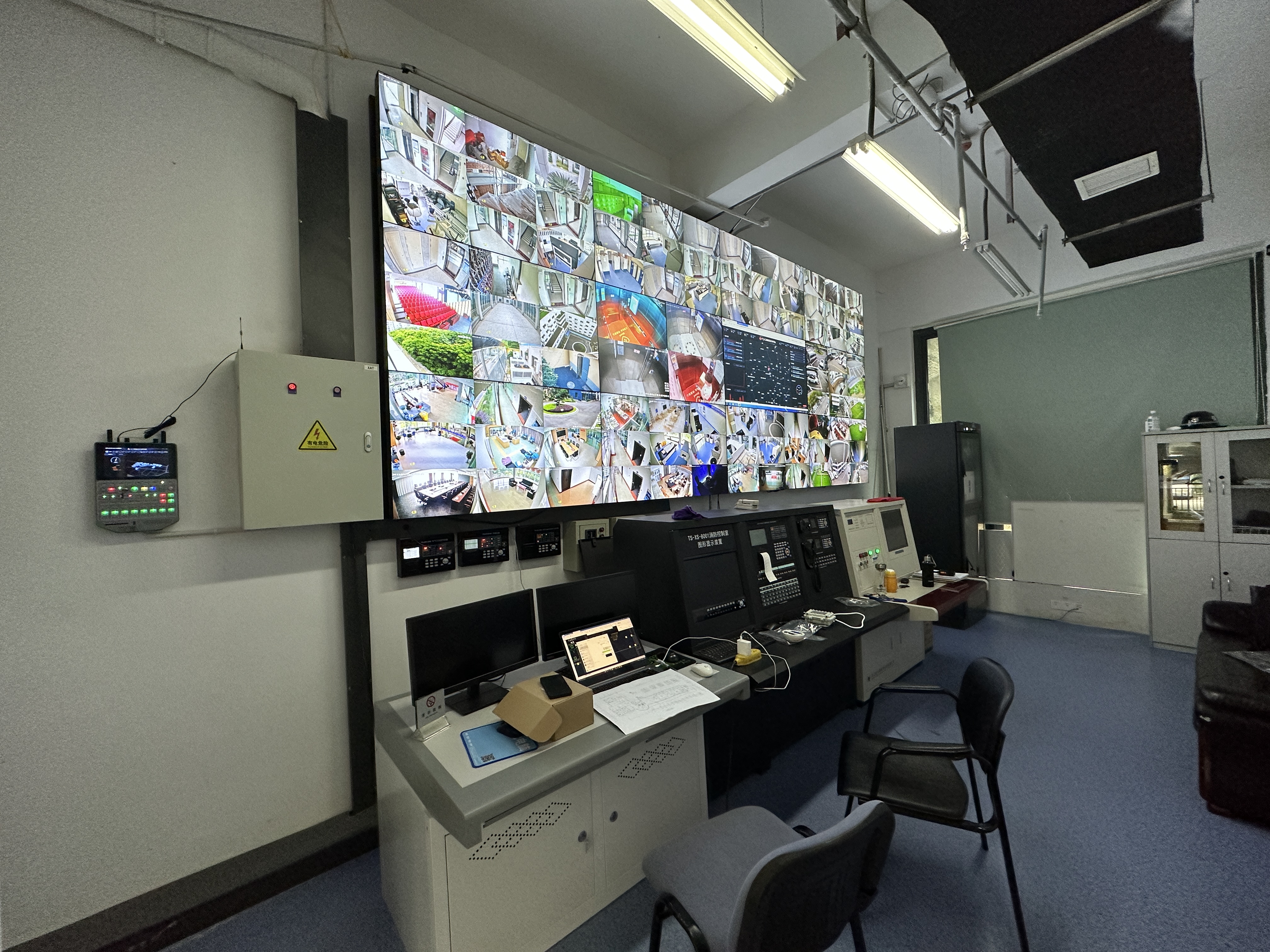 消控室，智能消防與監(jiān)控大屏安裝案例