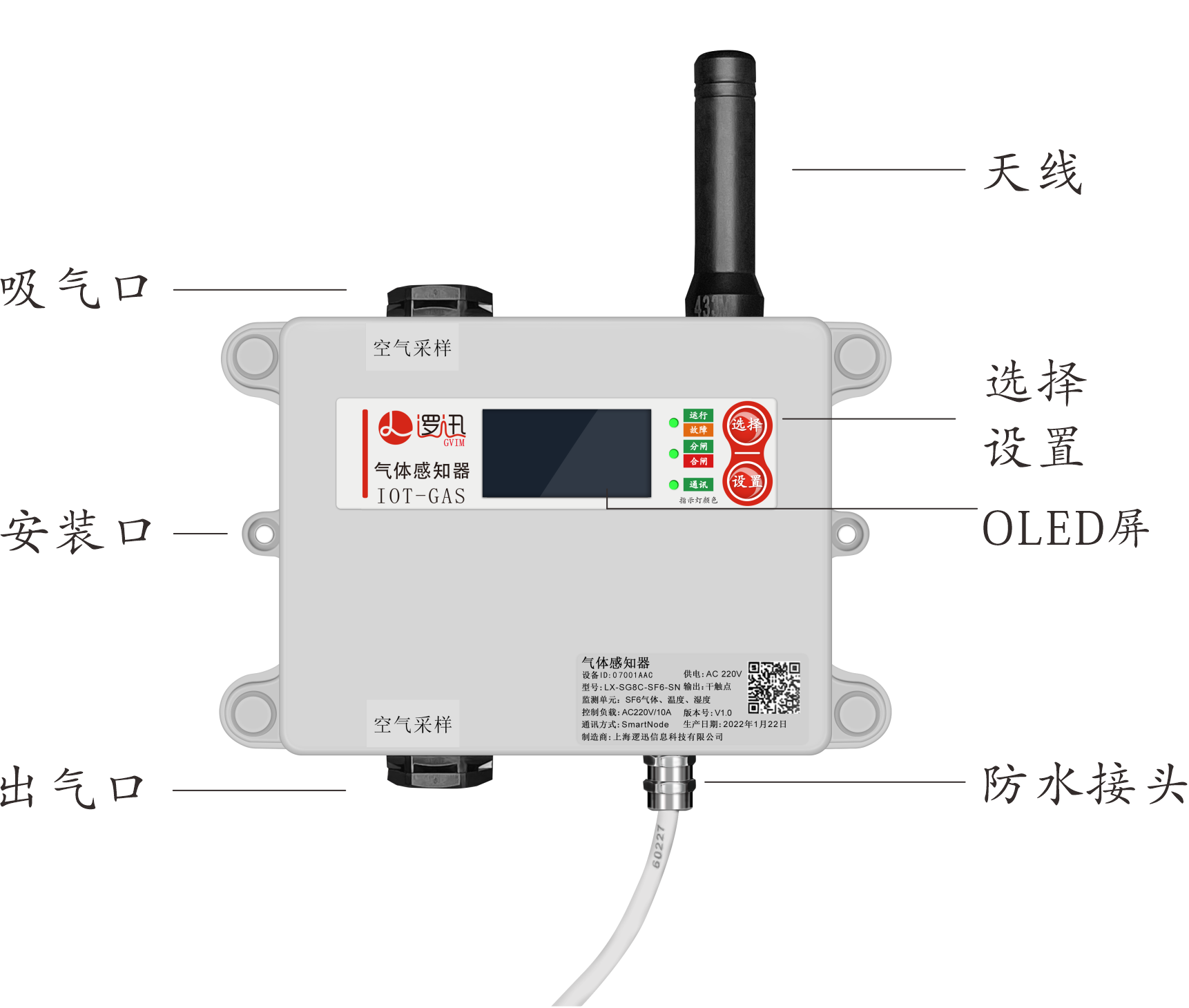 無線氣體探測器