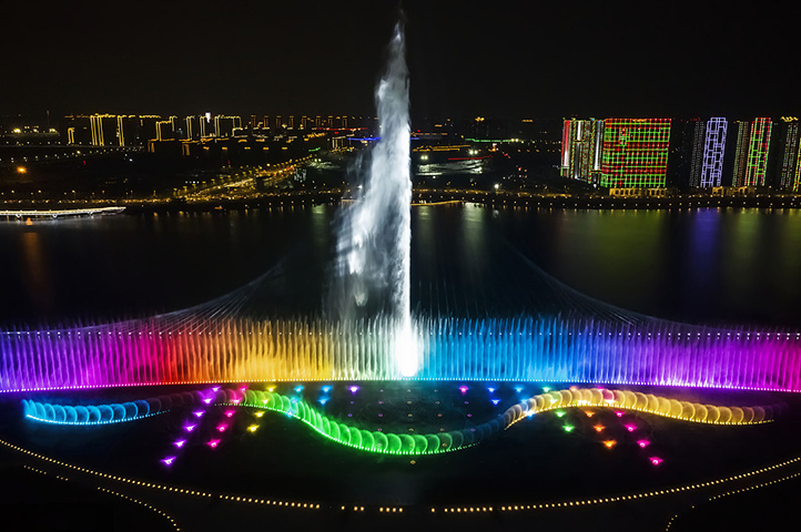 廣州舞臺大型音樂噴泉工廠 廣東尚水空間智能科技供應(yīng)