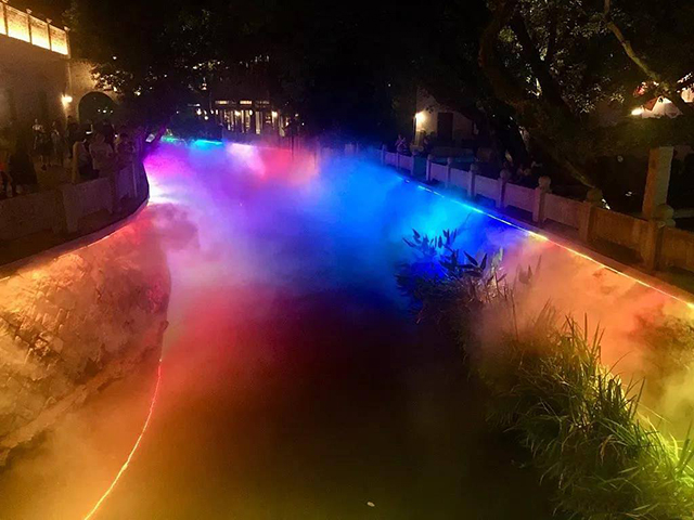 广州水池波光跳泉效果,小型观赏喷泉