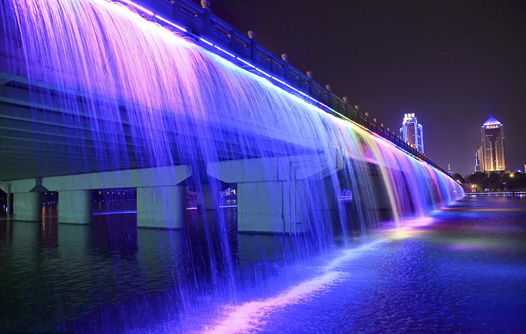 广州文旅桥体水帘设备 广东尚水空间智能科技供应