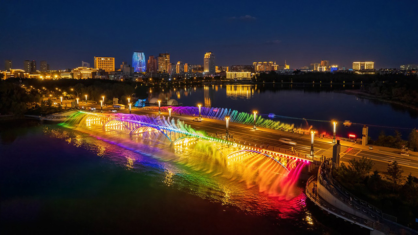 廣州大型數(shù)字水簾設計 廣東尚水空間智能科技供應