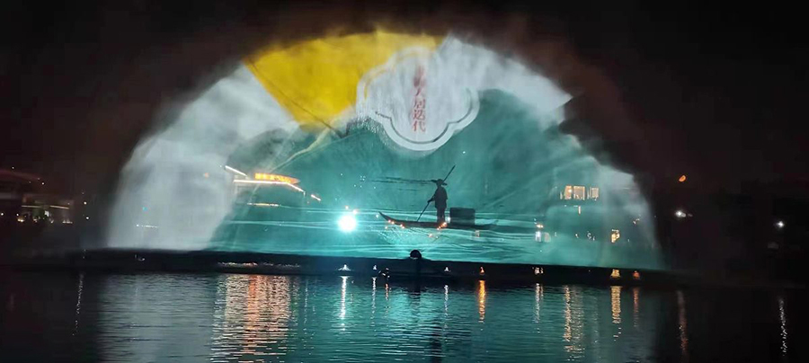 廣州網紅水幕電影造價多少錢一平 廣東尚水空間智能科技供應