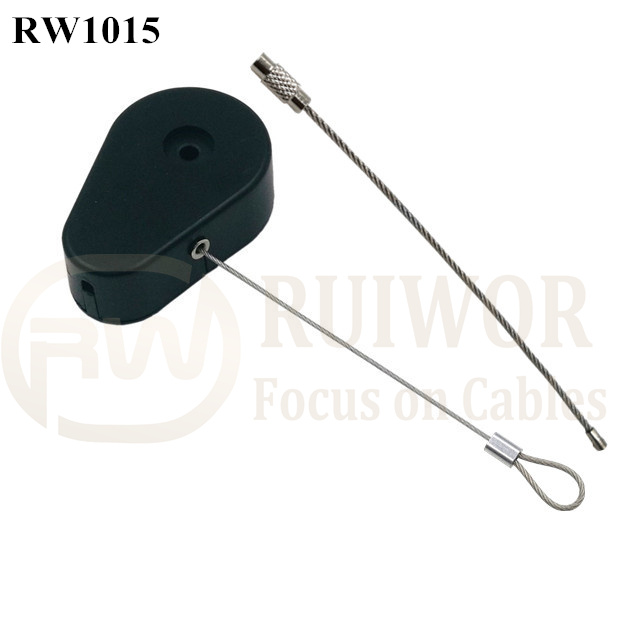 RUIWOR RW1015 Drop-shaped Retractable Steel Cable Rope Retractor Plus ...