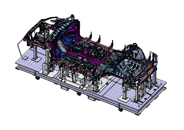 上汽A架構樣車夾具