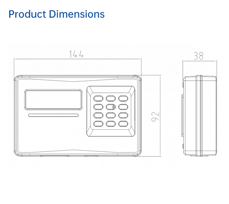 EVU100 User Interface Unit for Energy Meter_Zhejiang Swin IoT ...