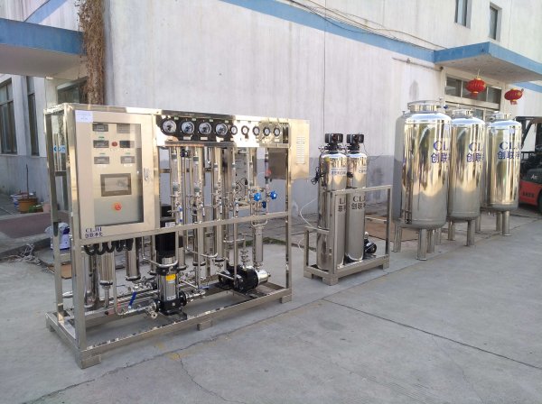 500L/h醫療器械純化水設備和注射水設備