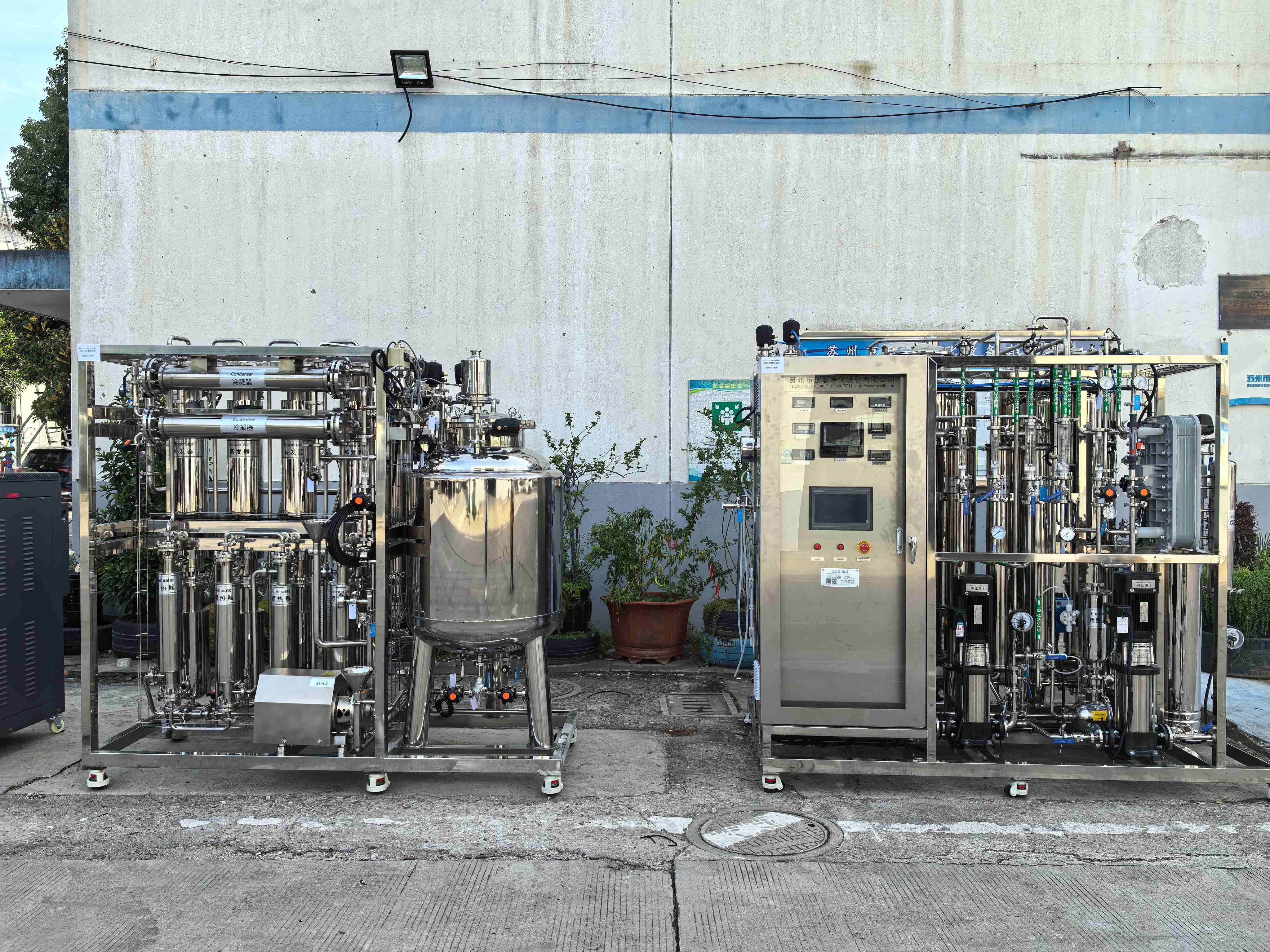 醫療器械0.5t/h純化水設備+ 100注射水設備