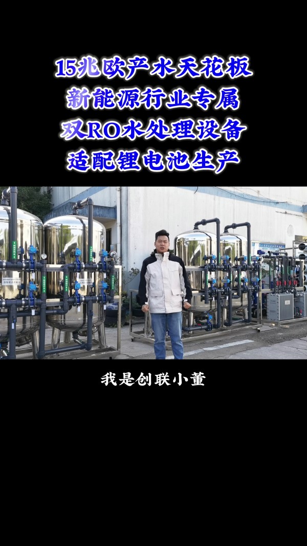 8T/H超純水處理設備-新能源材料