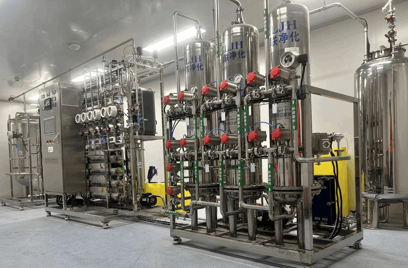 創(chuàng)聯(lián)凈化0.5T-100T/H純化水設(shè)備技術(shù)解析