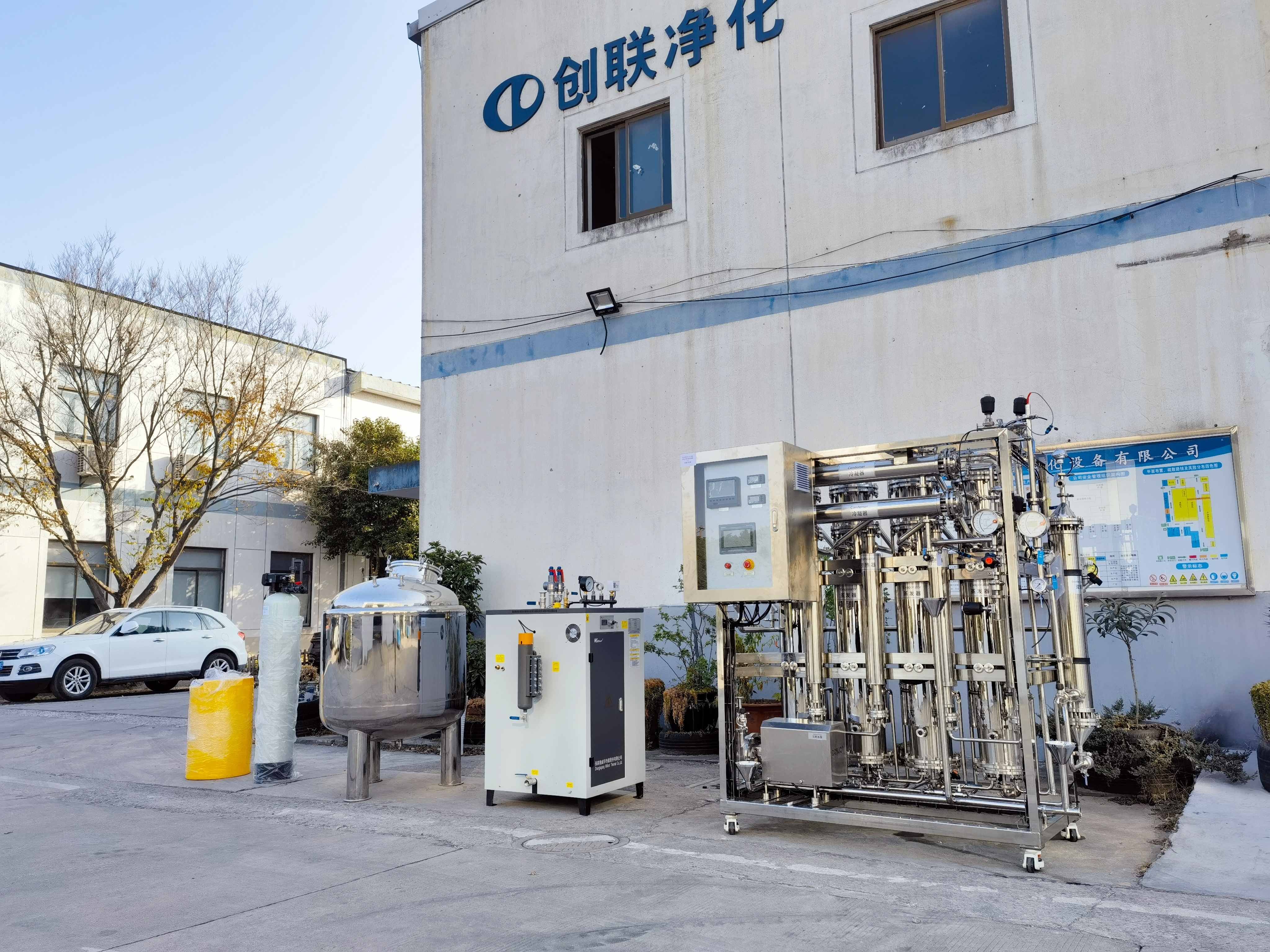 躍美生物科技(蘇州)有限公司-1t/h純化水設備+200L/h注射水設備-醫療用水生產用水