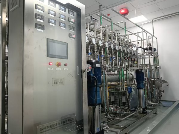 10t純化水設(shè)備調(diào)試中