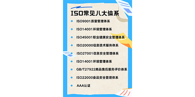 新疆公司食品安全管理體系認證,商品售后服務.信息安全.食品安全管理體系