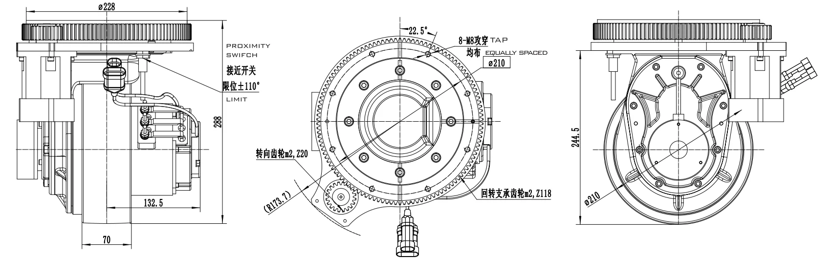 SWOD210-68-A16 Steering Wheel