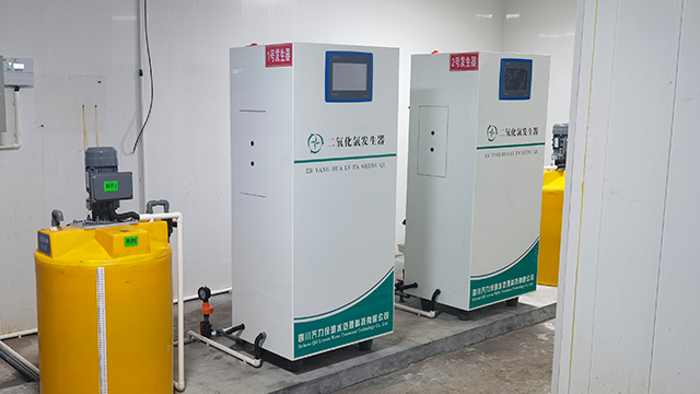 二氧化氯水处理消毒客户案例,二氧化氯发生器