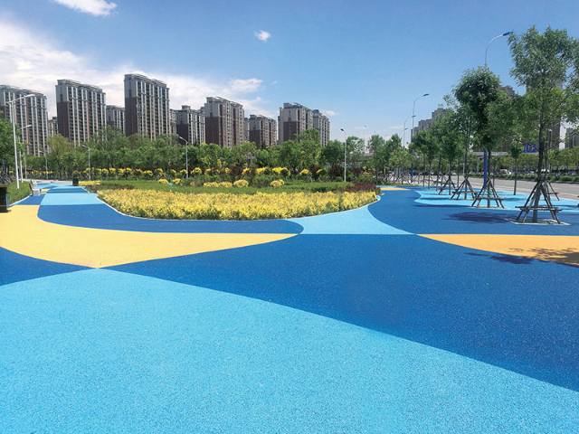 深圳高承载彩色冷拌透水沥青施工队,彩色冷拌透水沥青
