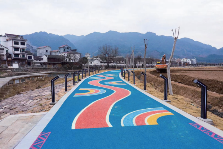深圳翻新彩色防滑路面规格,彩色防滑路面