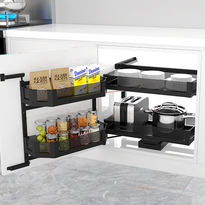 選對廚房櫥柜拉籃，小空間也有大 “肚量”